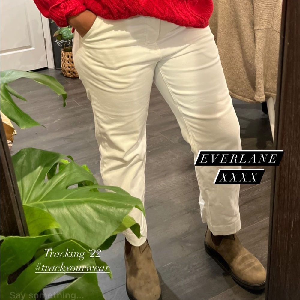 Everlane white pants